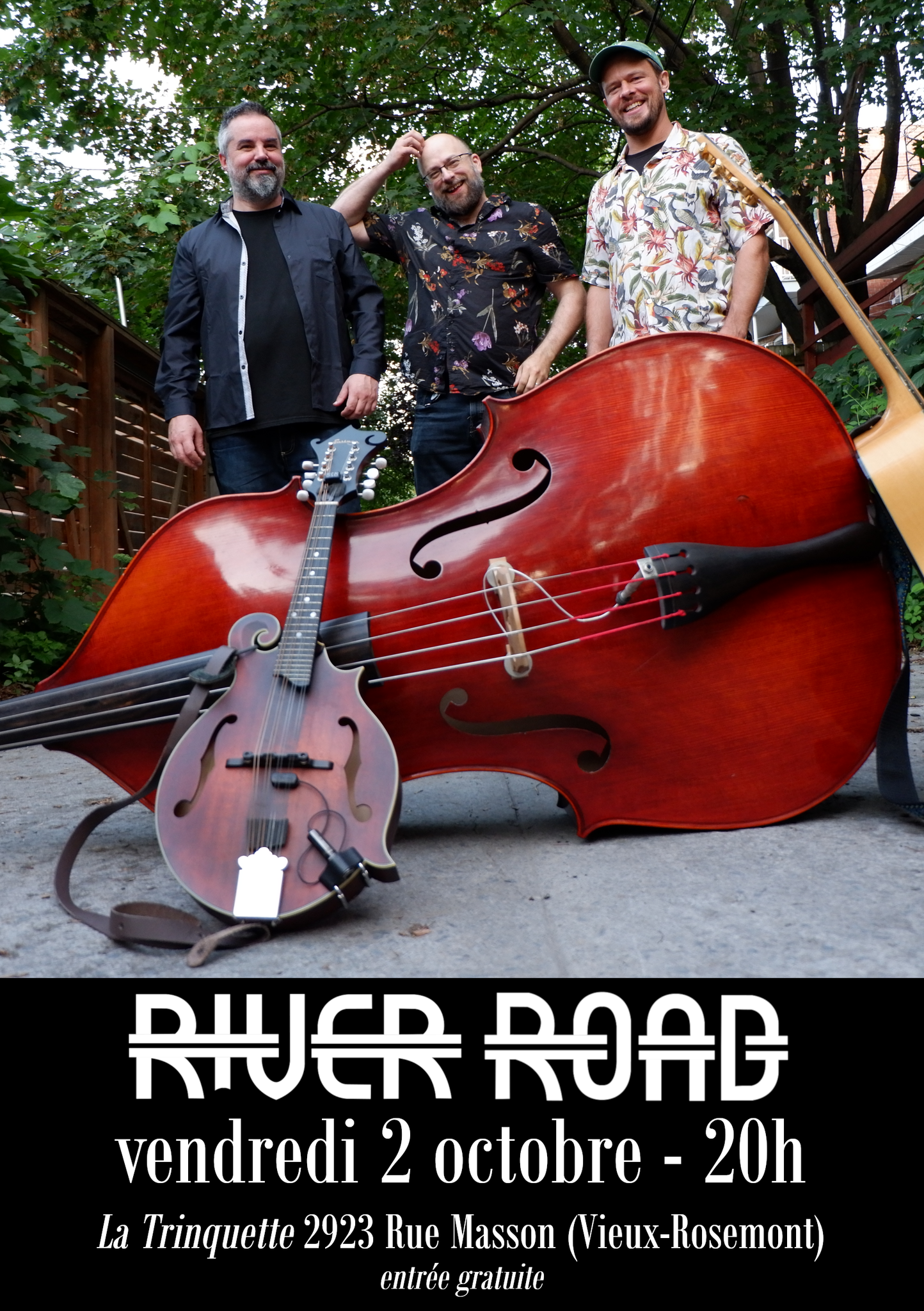Affiche spectacle River Road à La Trinquette
